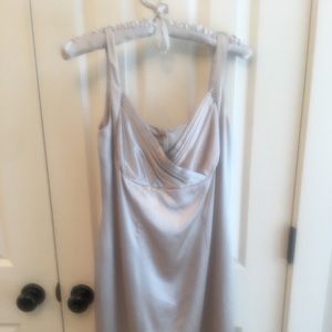 Antonio Gaul Silk dress in silvery grey